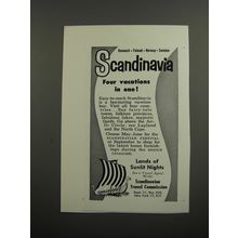 1961 Scandinavian Travel Commission Ad - Denmark Finland Norway Sweden