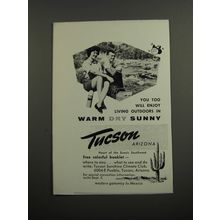 1961 Tucson Arizona Ad - You too will enjoy living outdoors