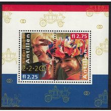 Neth. Antilles Wedding of Crown Prince Willem-Alexander MS 2002 MNH SG#MS1468