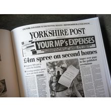 THE YORKSHIRE POST ALL 2009 FRONT PAGES NEWSPAPER COMPILATION BOOK
