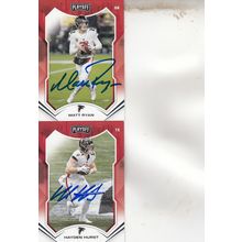 MATT RYAN & HAYDEN HURST AUTOGRAPH 2021 ATLANTA FALCONS ALL -PRO OFFENSE PLAYERS