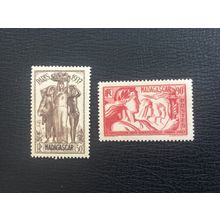ICOLLECTZONE Madagascar 194-95 VF NH