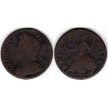 Great Britain. George II. Halfpenny 1738. dy21074