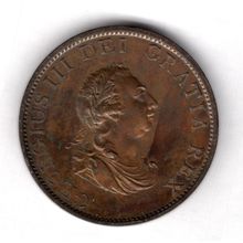 Great Britain. George III. Halfpenny 1799. dy18661