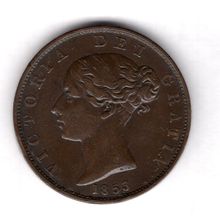 Great Britain. Victoria. Halfpenny 1853. dy18800