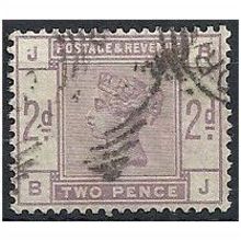 1883 SG189 2d Lilac Fine Used "BJ" . .