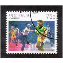 AUS 1989 75c 'SPORTS - NETBALL' FINE USED (EBID28-937)