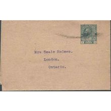 Canada #W12b Postal Wrapper USED roller cancel Admiral