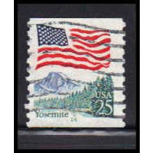 Used 2280a 25c U.S. Flag Fine CNS 14 PA6239