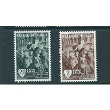 belgium stamps 1955 liege exhibition sg1559 sg 1559 set mnh