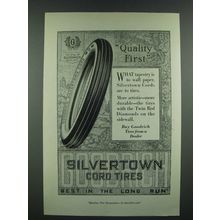 1919 Goodrich Silvertown Cord Tires Ad - Quality
