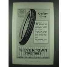 1919 Goodrich Silvertown Cord Tires Ad - Quality First