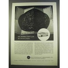 1963 Space Technology Laboratories Ad - Mobile Test Lab