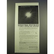 1963 Spectra-Physics CW Gas Laser Ad - A Leader