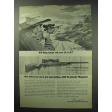 1963 Weatherby Mark V Magnum Rifle Ad - Long Range