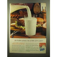 1965 Carnation Instant Nonfat Dry Milk Ad - Protein