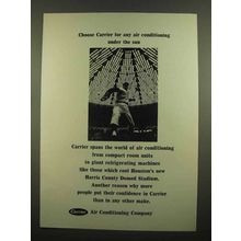 1965 Carrier Air Conditioning Ad - Any Under The Sun