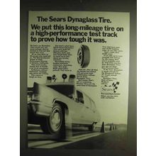 1971 Sears Dynaglas Tire Ad - Long-Mileage Tire