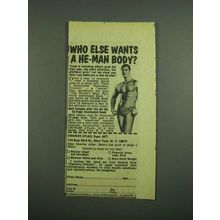 1974 Charles Atlas Dynamic-Tension Book Ad - A He-Man Body