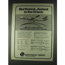 1979 Northwest Orient Airlines Ad - Fastest to Orient