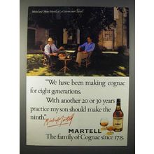 1979 Martell Cognac Ad - For Eight Generations