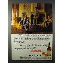 1979 Martell Cognac Ad - Family Business for 264 Years