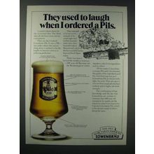 1980 Lowenbrau Beer Ad - Laugh When Ordered Pils