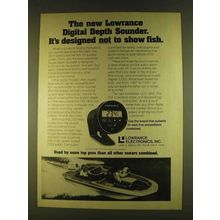 1980 Lowrance Digital Depth Sounder Ad - Not Show Fish