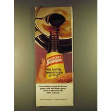 1980 Kitchen Bouquet Ad - Better Gravy Taste