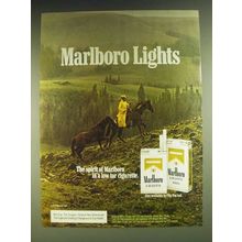 1984 Marlboro Lights Cigarettes Ad - Marlboro Lights the spirit of Marlboro