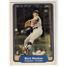 1982 Fleer baseball card 8 Burt Hooton- Dodgers