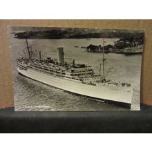 P & O 'STRATHEDEN' CRUISE SHIP, unused postcard RP