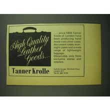1969 Tanner Krolle Leather Goods Advertisement - High Quality Leather Goods