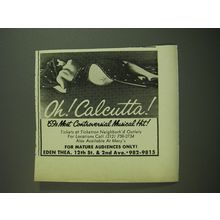 1969 Oh! Calcutta! Musical Ad - '69s most controversial musical