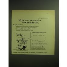 1974 Columbia Records Candide Album Ad - Write your own review of Candide kit