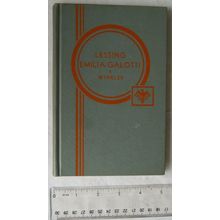 1895 Lessings Emilia Galotti introduction & notes by Max Winkler
