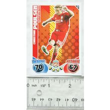 2010/11 Topps Match Attax Trading Card 174 Christian Poulsen, Liverpool FC