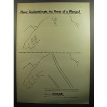 1951 Ladies Home Journal Magazine Ad - Never Underestimate the power of a woman!