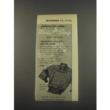 1956 White Stag Referee Stripe Ski Blouse Ad - fashioned for action