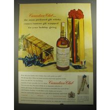 1956 Canadian Club Whisky Ad - Canadian Club the most preferred gift whisky