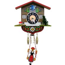 129SQ - Engstler Battery-operated Clock - Mini Size - 4"H x 4.25"W x 2.14"D