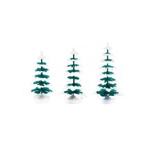 256-03-1 - Dregeno Winter Trees - Small Assortment of 3 (8cm, 9cm and 11cm)
