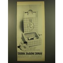 1961 Tussy Budding Beauty Bubble Bath Ad - Plants seeds that make girls flower