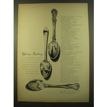 1961 Tiffany Silverware Advertisement - Faneuil, English King and Provence