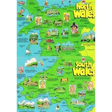 David George MP Dylan Thomas Bertrand Russell 2x Wales Map Postcard s