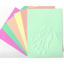 5"x7" Embossed Paper. 10 Sheets. Berries (18). Cardmaking Scrapbooking Crafts