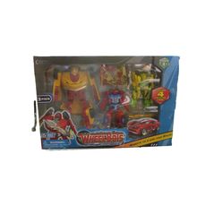Transformer WheelBots 3 Packs Transforms from Robts to Cars Crypto Sphere