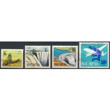 Definitive: 4 Values - Rhodesia 1970 - FH - SG 443/4, 447 & 450