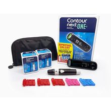 CONTOUR NEXT ONE Blood Glucose Monitoring System All-In-One Kit for Diabetes