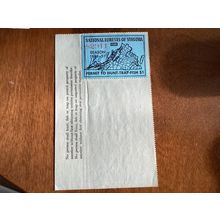 ICOLLECTZONE US Virginia 1956-57 Hunting Stamp on license